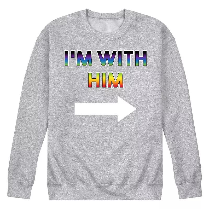 Men's I'm With Him Fleece Sweatshirt,  Product Image