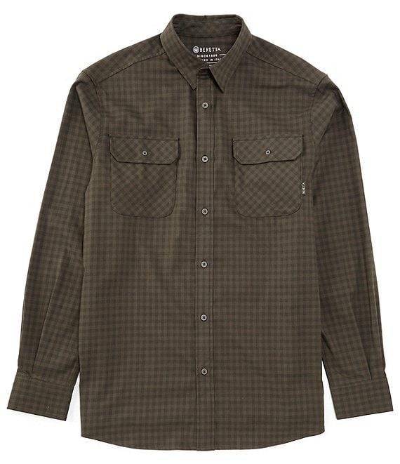 Beretta Stretch Cadet Gingham Flannel Long Sleeve Woven Shirt Product Image