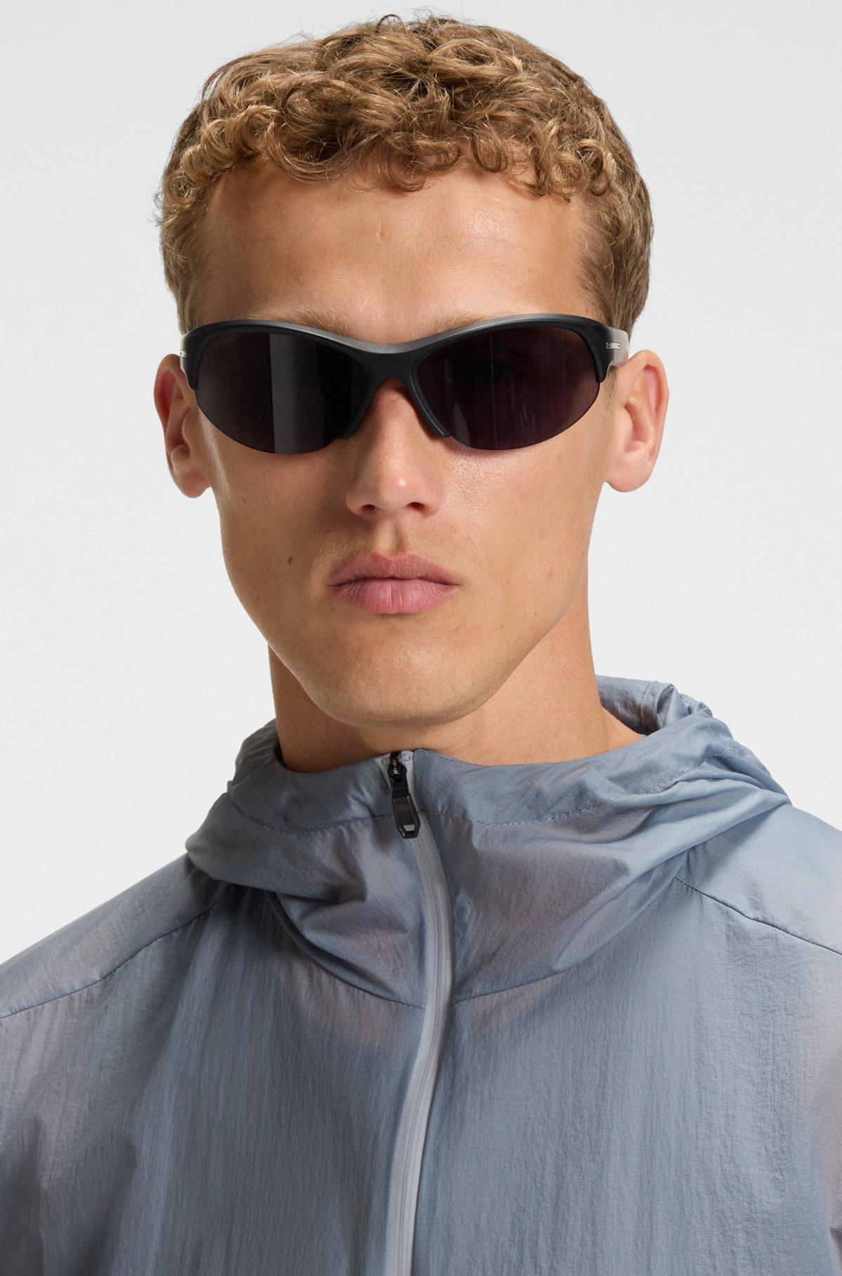 BOSS - Packable water-repellent jacket in lightweight ripstop fabric - Dark Grey Product Image