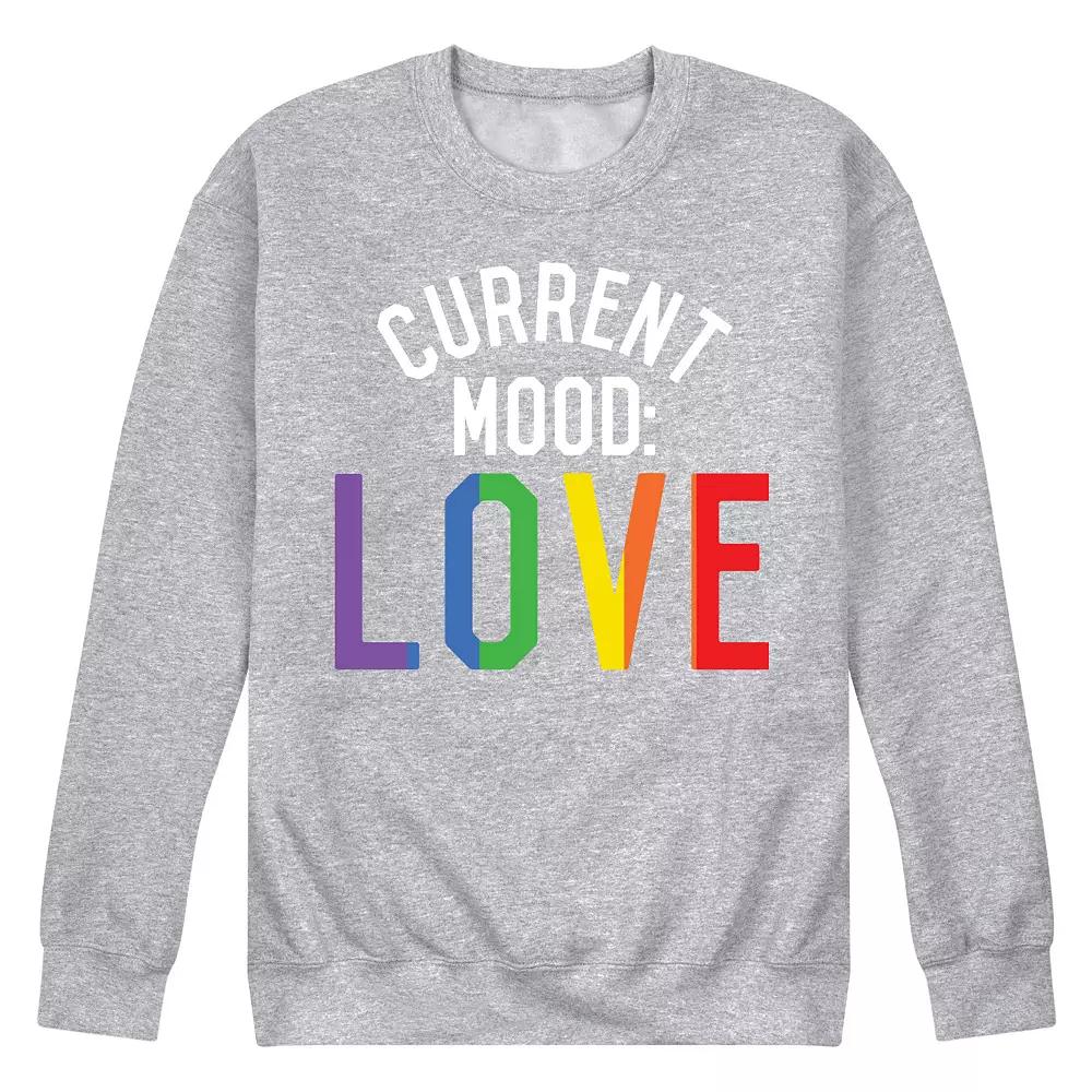 Men's Current Mood Love Fleece Sweatshirt,  Product Image