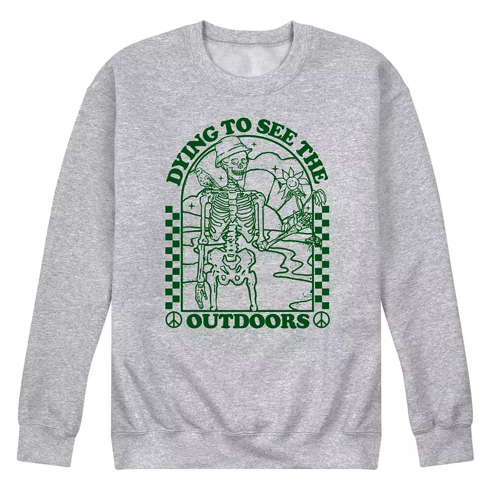 Men's Dying To See Outdoors Sweatshirt,  Product Image