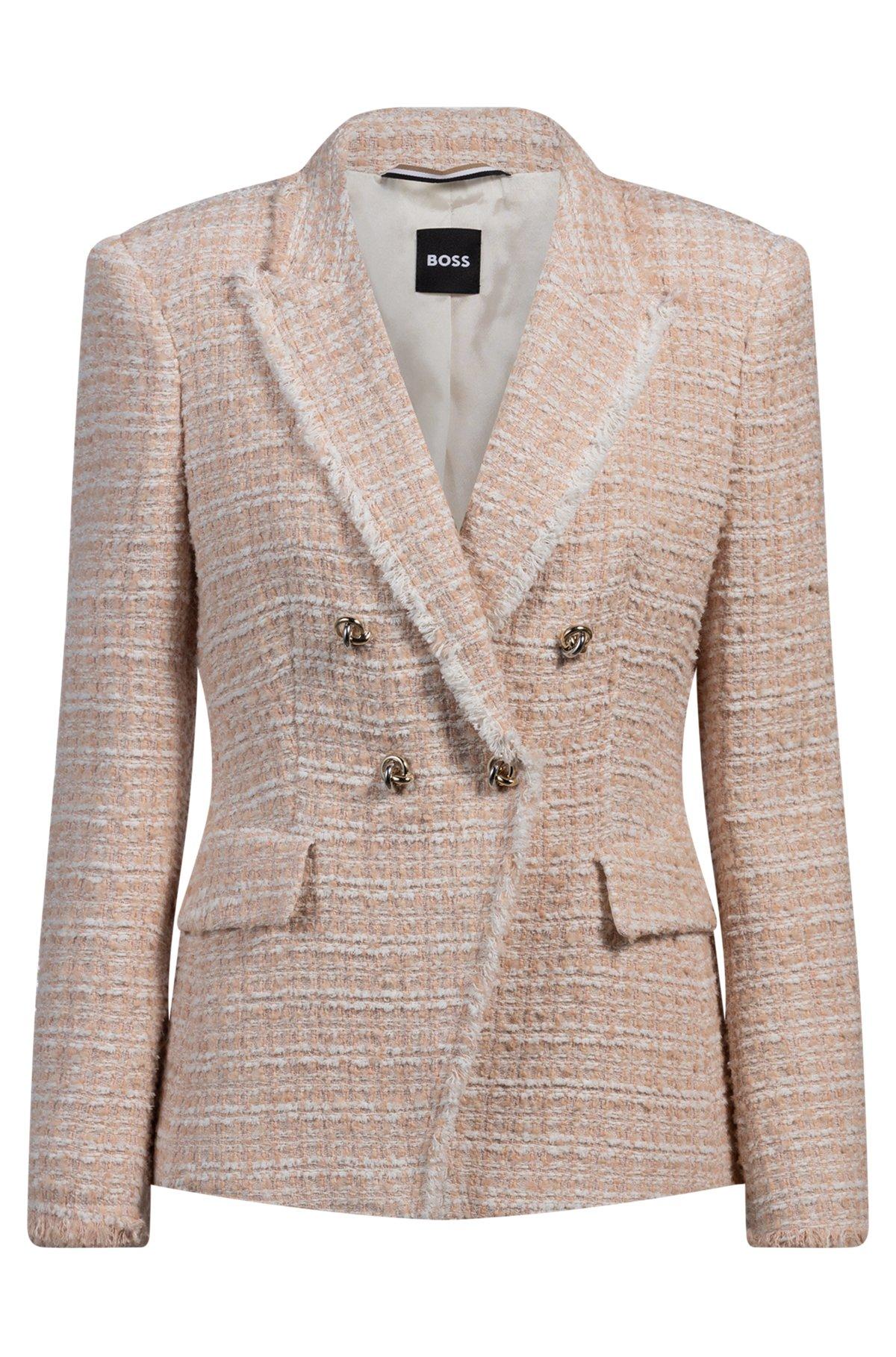 Slim-fit blazer in summery tweed Product Image