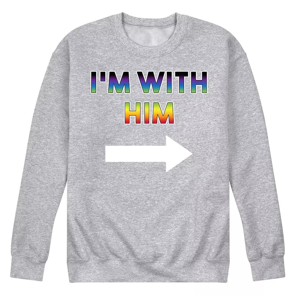 Men's I'm With Him Fleece Sweatshirt,  Product Image