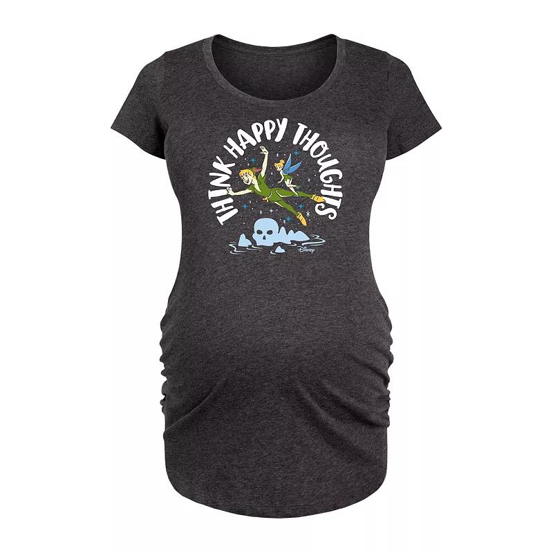 Disney's Peter Pan Maternity Think Happy Thoughts Graphic Tee, Women's,  Product Image