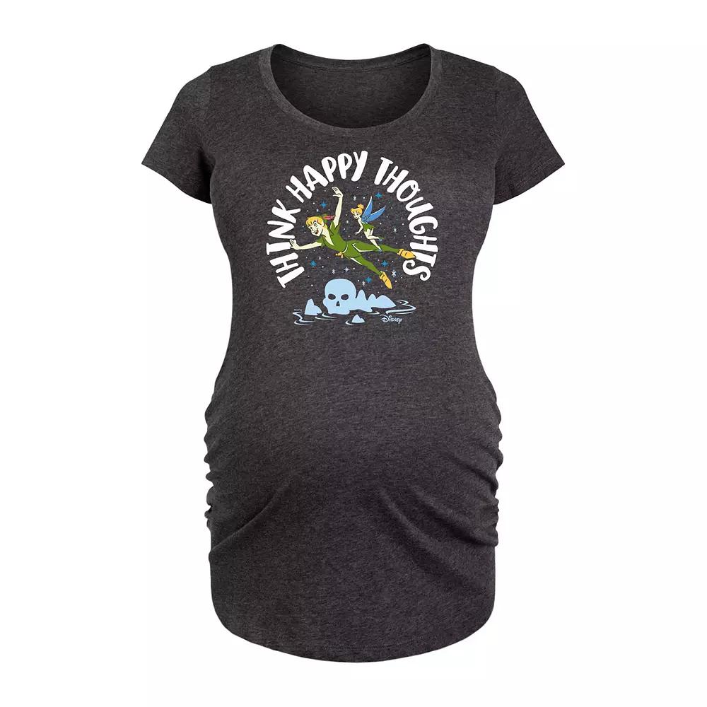 Disney's Peter Pan Maternity Think Happy Thoughts Graphic Tee, Women's,  Product Image