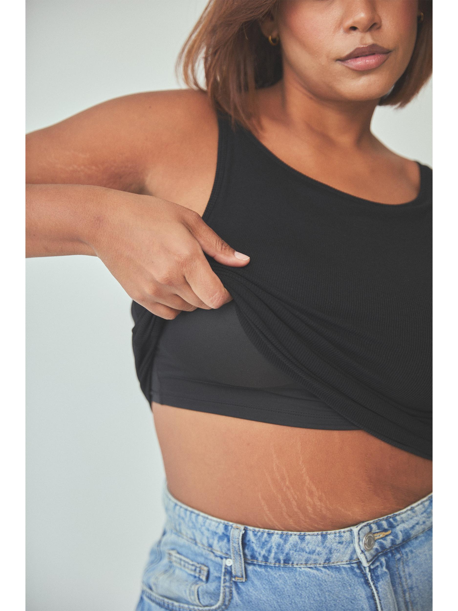 Ribbed Dainty Boat Neck Brami Product Image