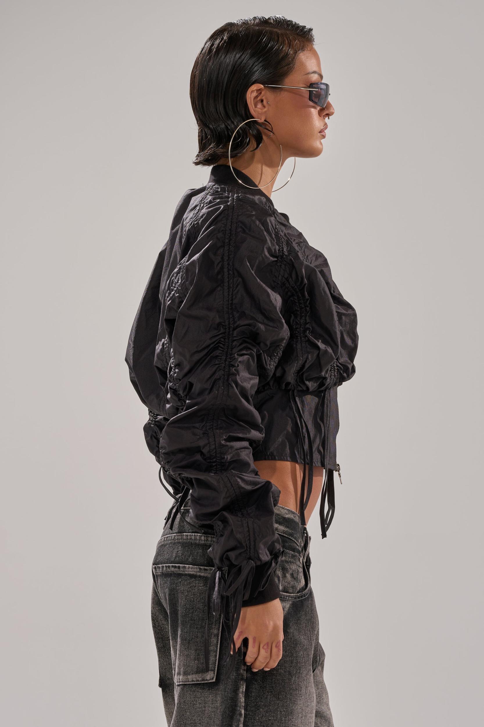 ARIANA SCRUNCH BOMBER Product Image