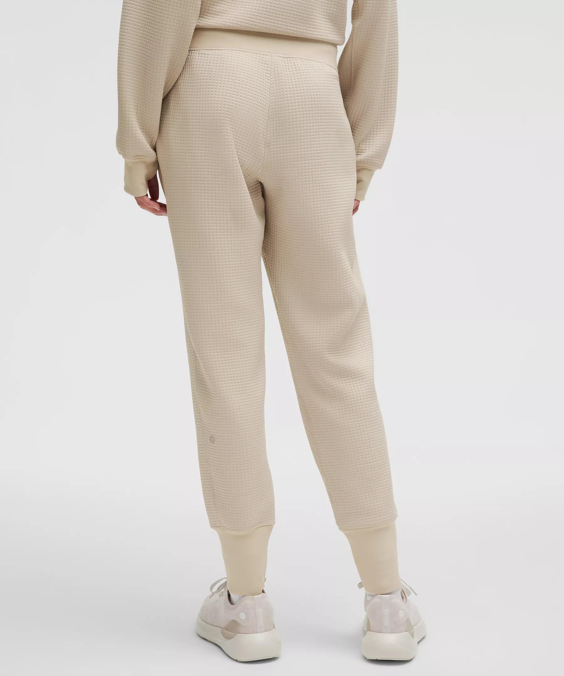 Waffle-Knit Mid-Rise Jogger Product Image