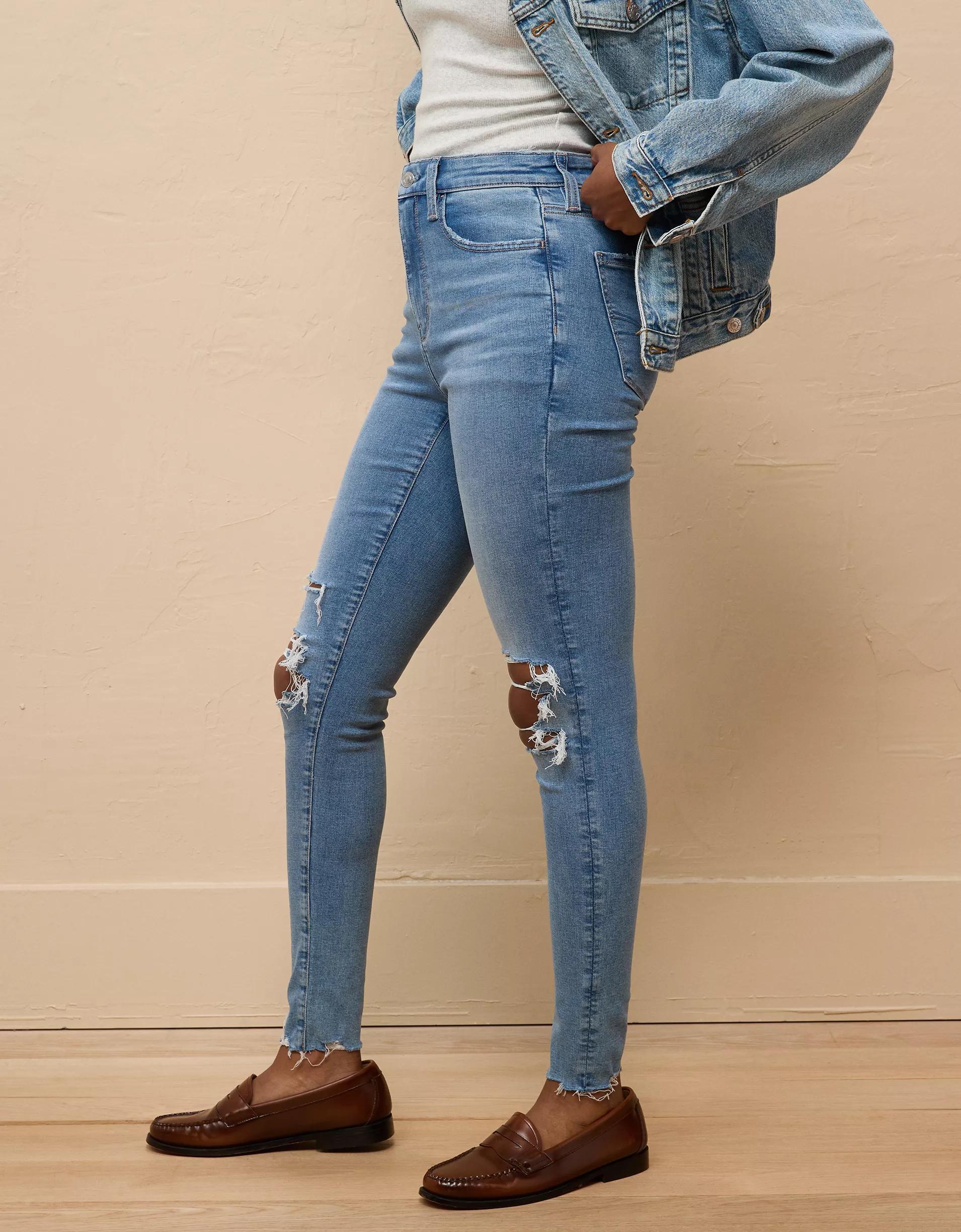 AE Next Level Super High-Waisted Ripped Jegging Product Image
