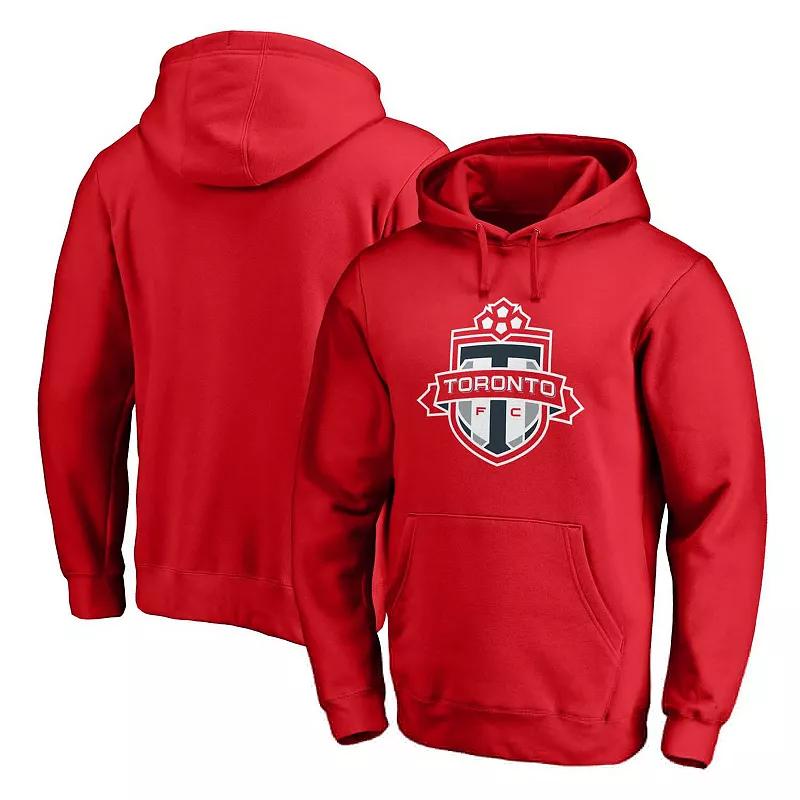 Men's Fanatics Branded Red Toronto FC Logo Pullover Hoodie,  Product Image