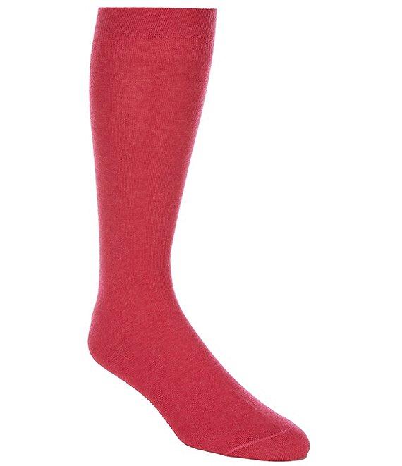 Cremieux Solid Flat-Knit Crew Dress Socks Product Image