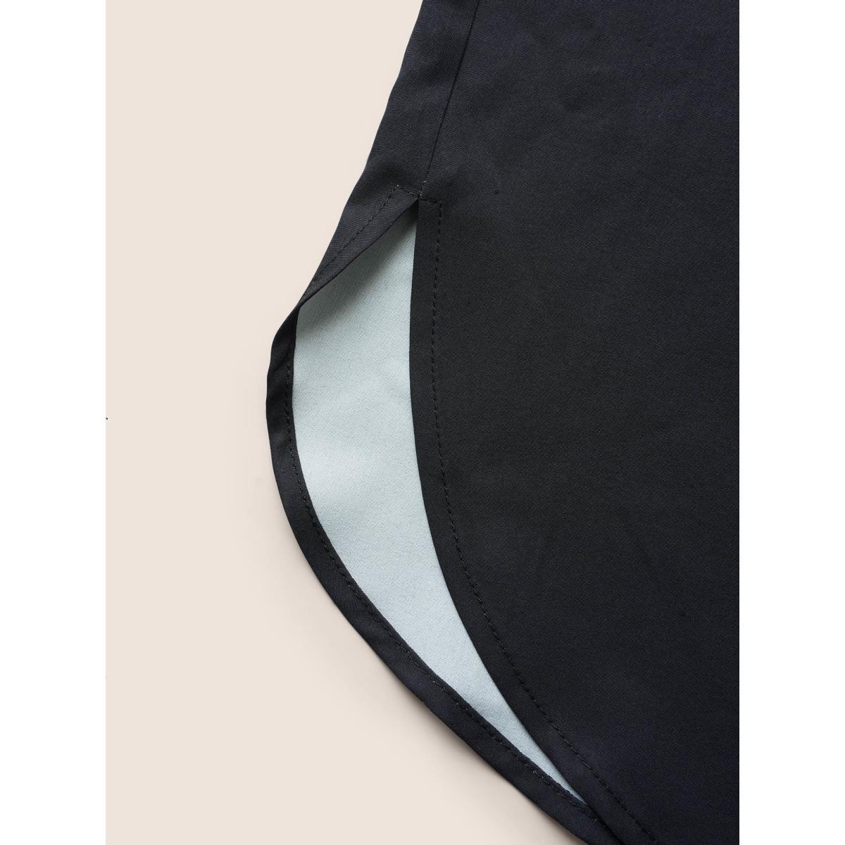 Plus Size Black Round Neck Boho Print Dolman Sleeve Blouse Women Resort Short sleeve Round Neck Vacation Blouses BloomChic 22-24/3X Product Image