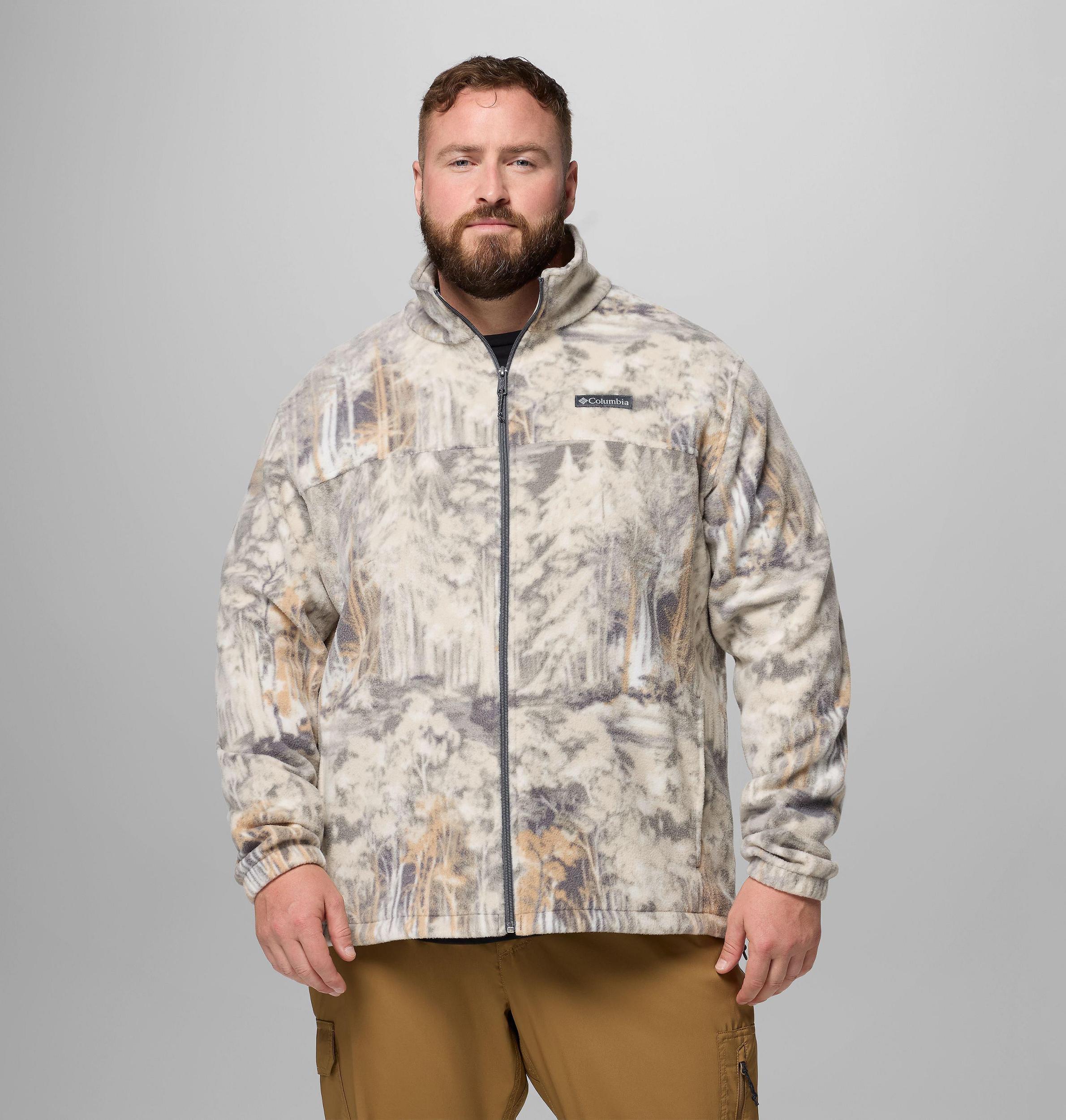 Columbia Mens Steens Mountain Printed Fleece Jacket - Big- Product Image