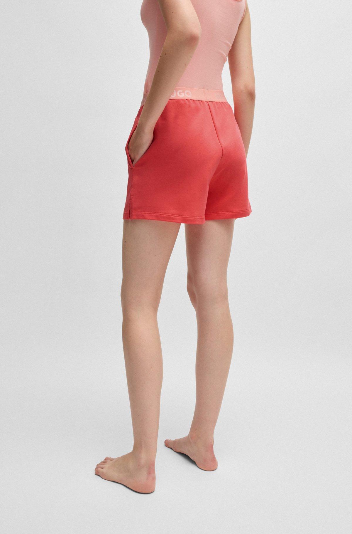 Logo-waistband shorts in terry Product Image