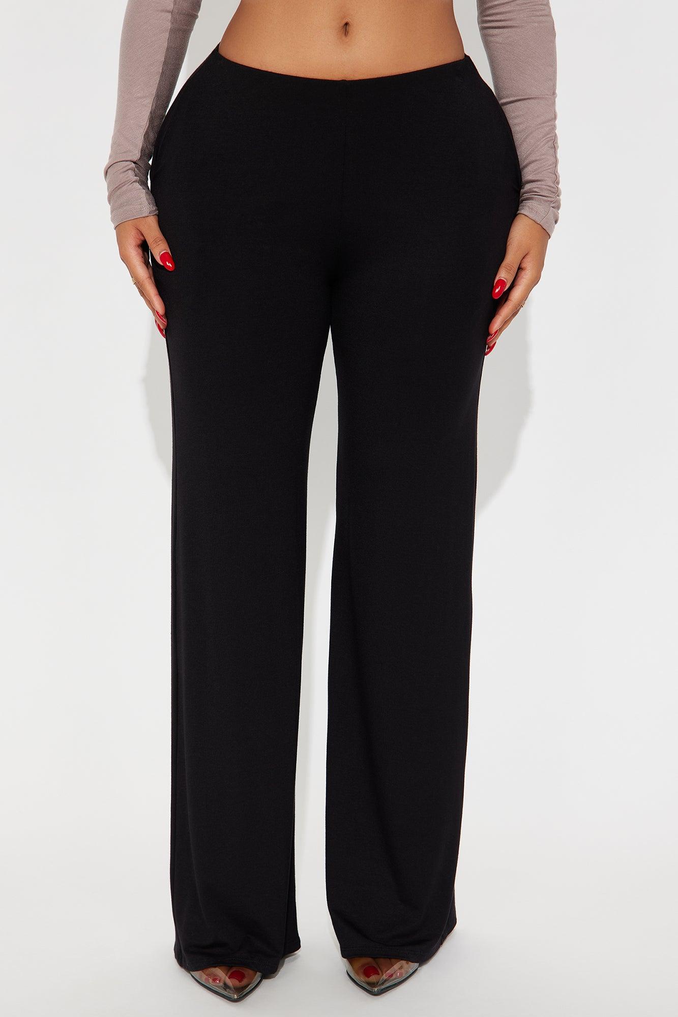 Samaria Easy Jersey Wide Leg Pant 32 - Black Female Product Image