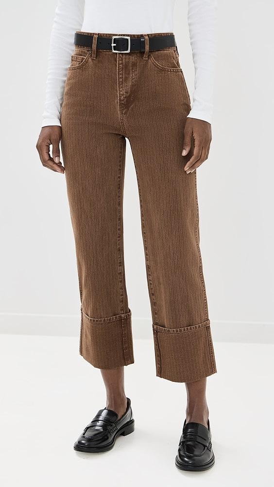 Veronica Beard Jean Dylan High Rise Straight Leg Jeans | Shopbop Product Image
