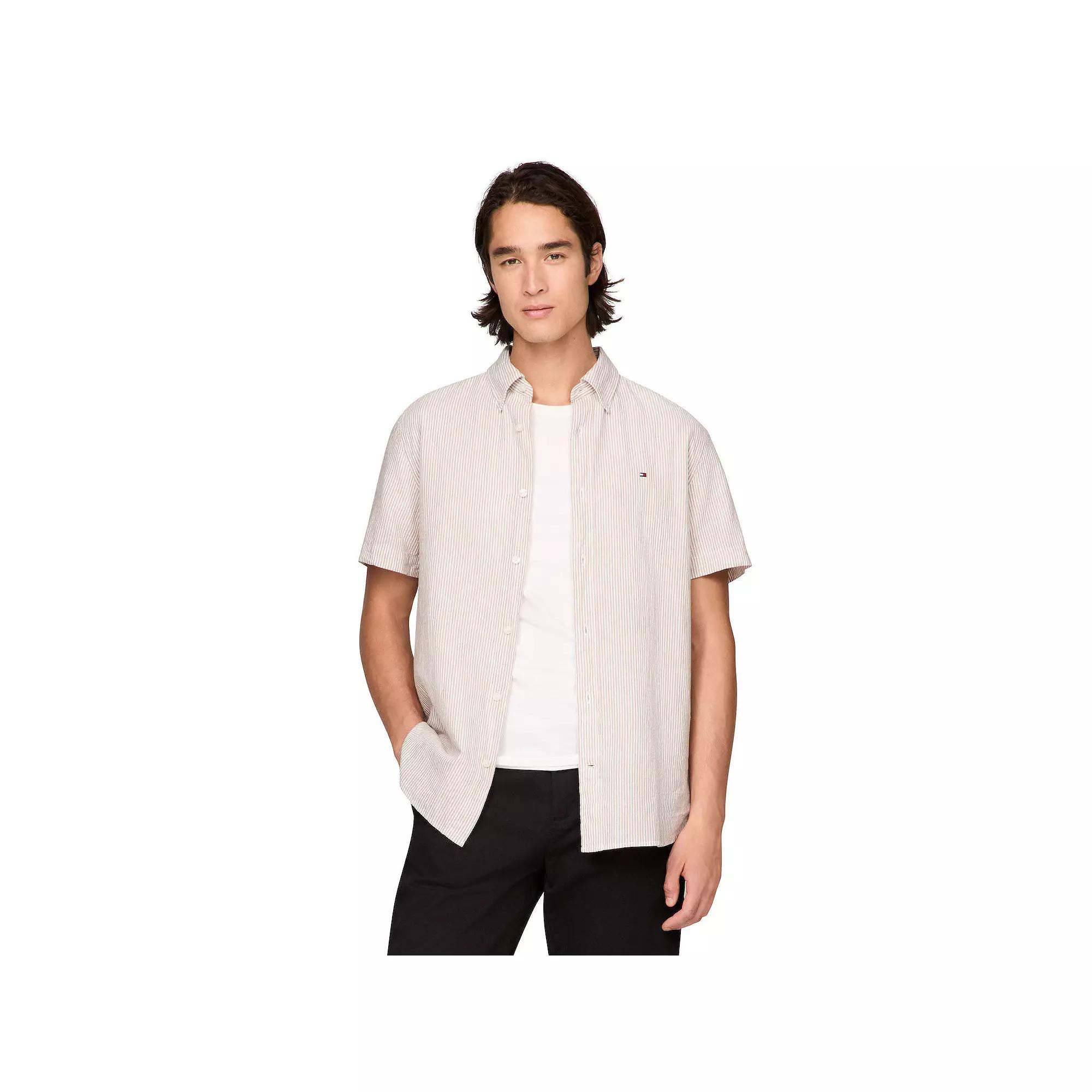Men's Tommy Hilfiger Short Sleeve Printed Shirt,  Product Image
