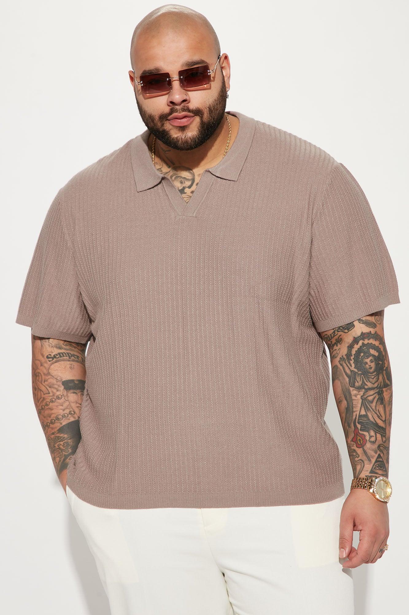 Coastal Knit Short Sleeve Shirt - Sand Product Image
