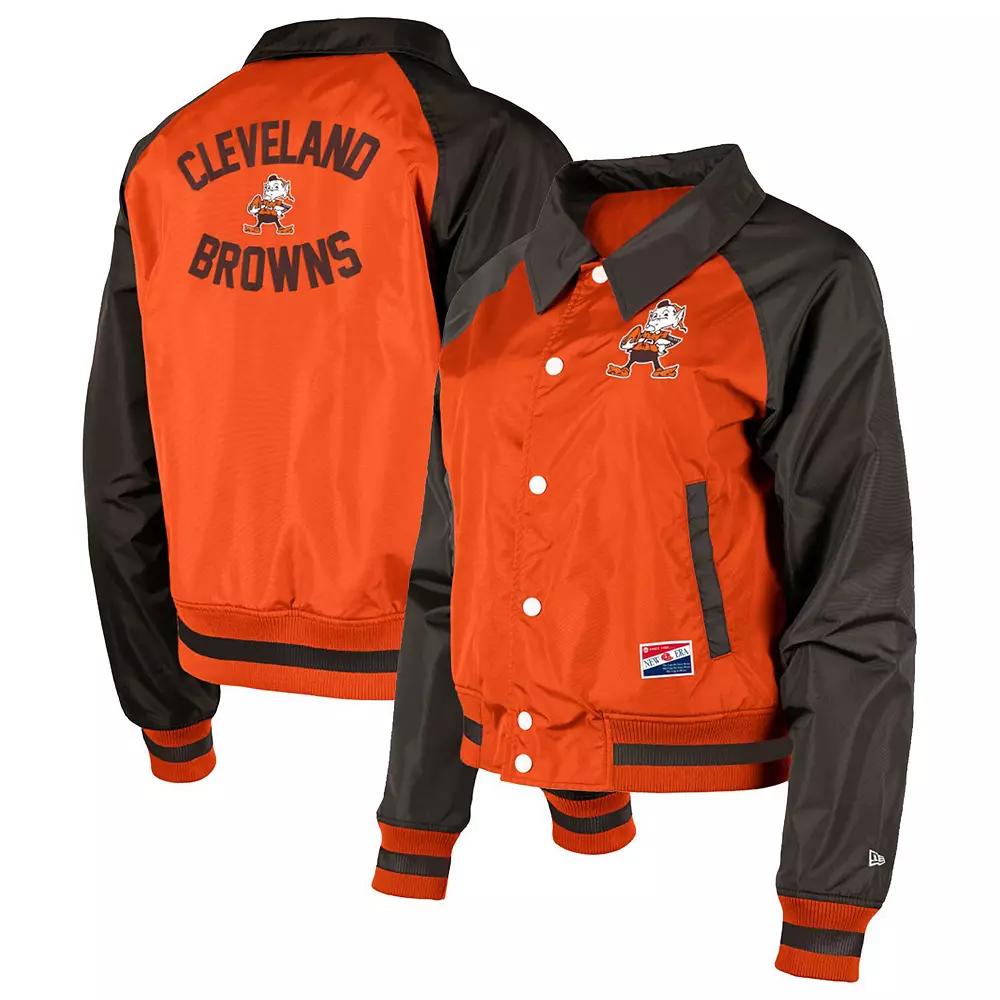 Women's New Era Orange Tampa Bay Buccaneers Coaches Raglan Full-Snap Jacket,  Product Image