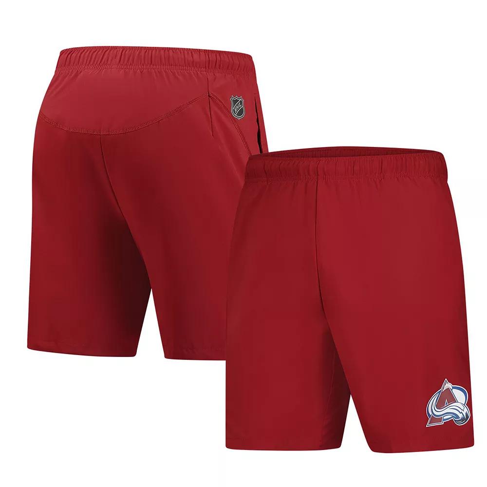 Men's Fanatics Burgundy Colorado Avalanche Tech Training Shorts,  Product Image