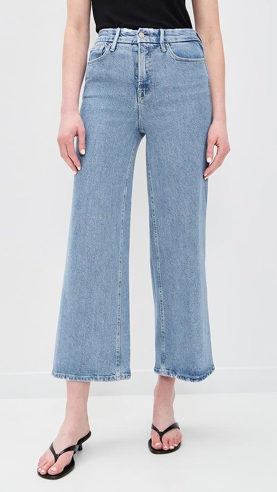 Good American Soft Tech Good Skate Crop Jeans | Shopbop Product Image
