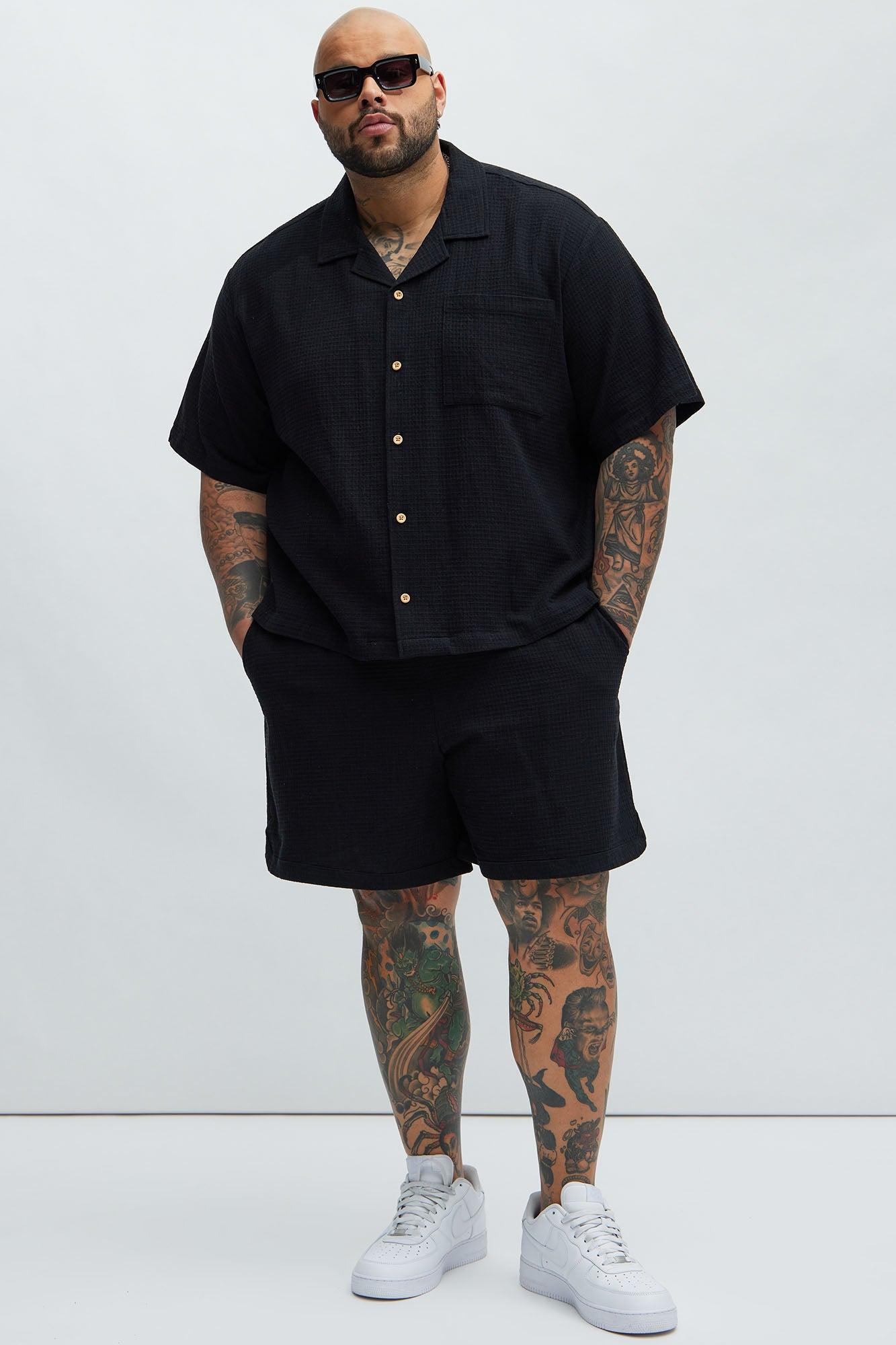 Belgian Textured Shirt - Black Product Image