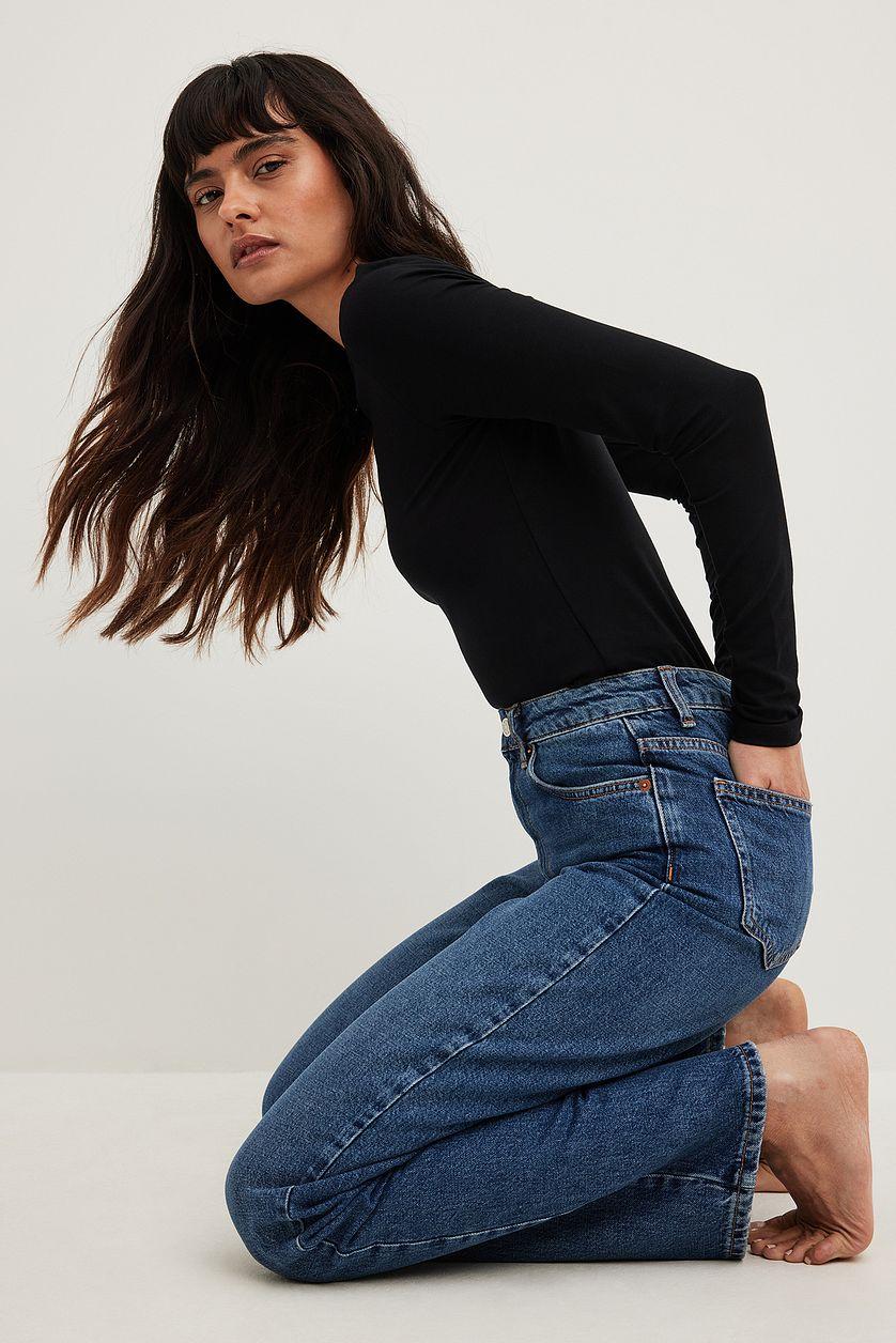 Straight High Waist Jeans Product Image