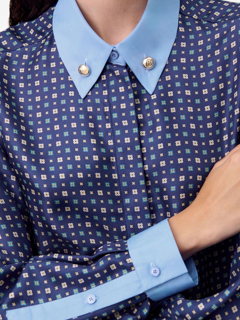 silk printed shirt Product Image