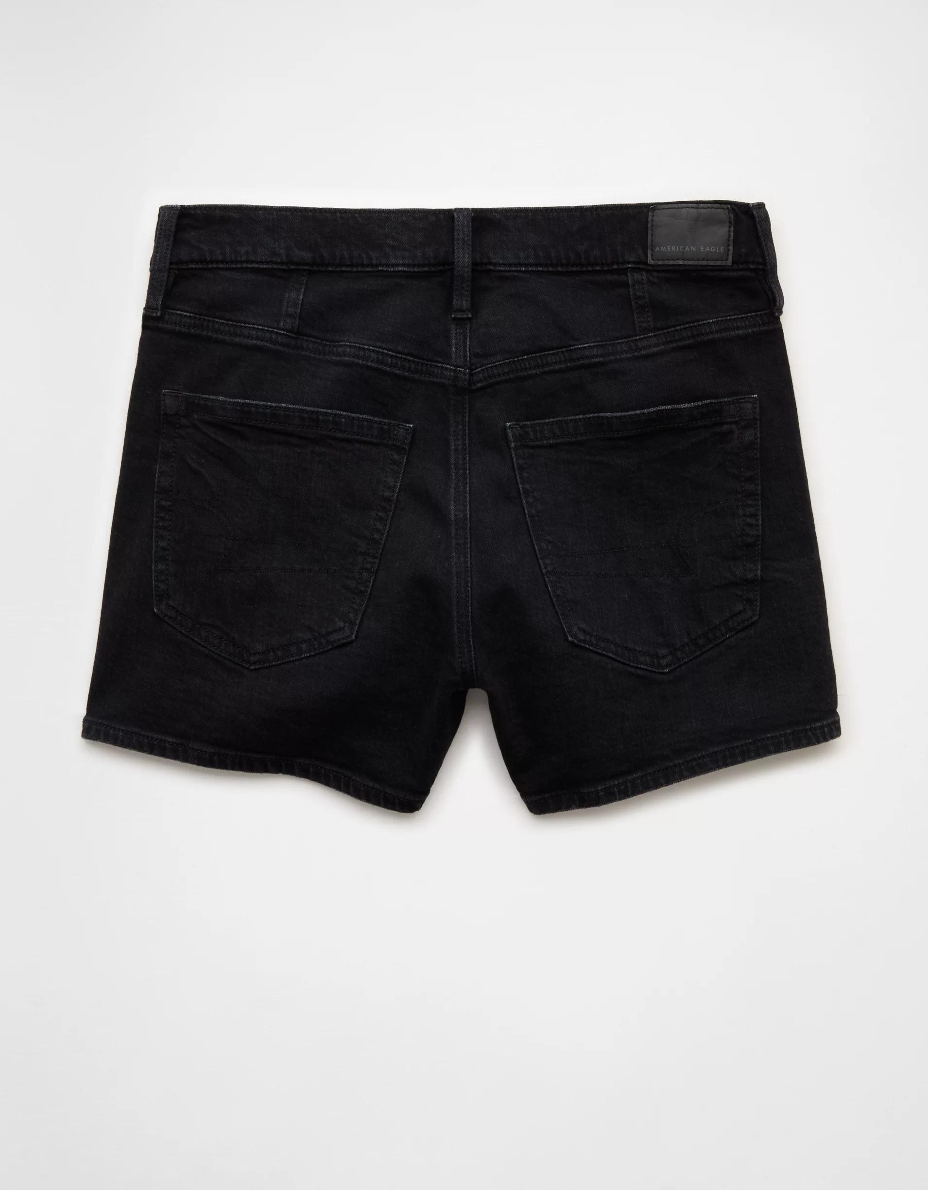 AE Strigid Super High-Waisted Relaxed Denim Short Product Image