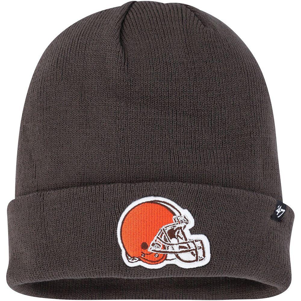 Men's '47 Charcoal Cleveland Browns Secondary Cuffed Knit Hat Product Image