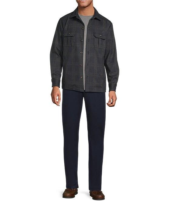 Hart Schaffner Marx The Reserve Collection Plaid Long Sleeve Shirt Jacket Product Image