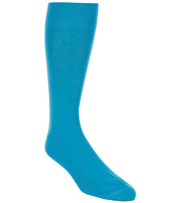 Cremieux Solid Flat-Knit Crew Dress Socks Product Image