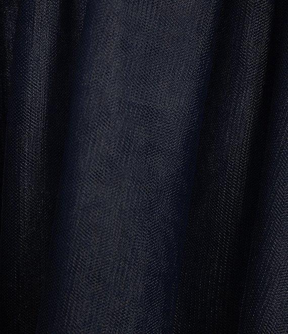 B. Darlin Spaghetti Strap Sweetheart Bustier Corset Bodice Sequin Skater Dress Product Image