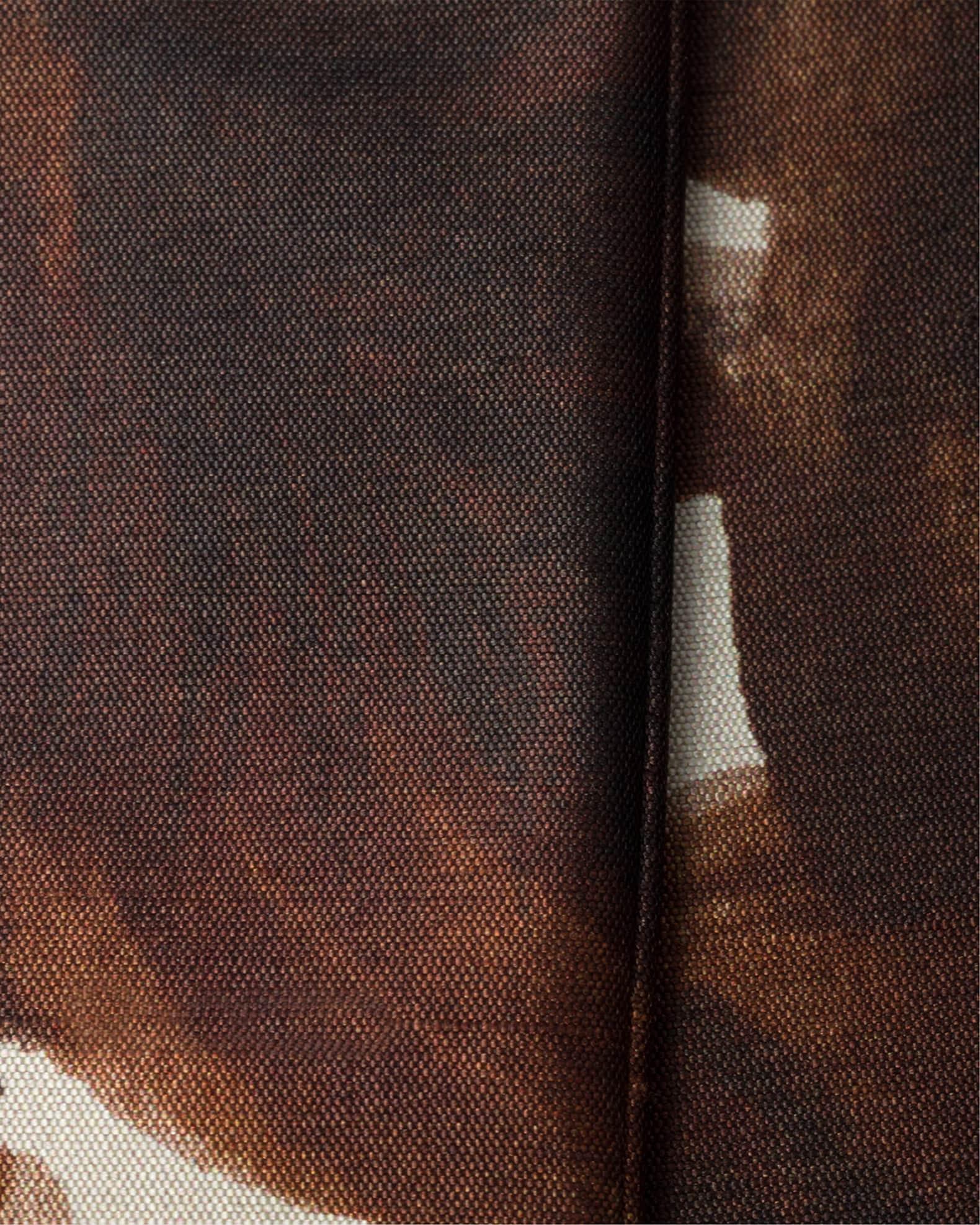 Printed Silk Shantung Skinny Scarf Product Image