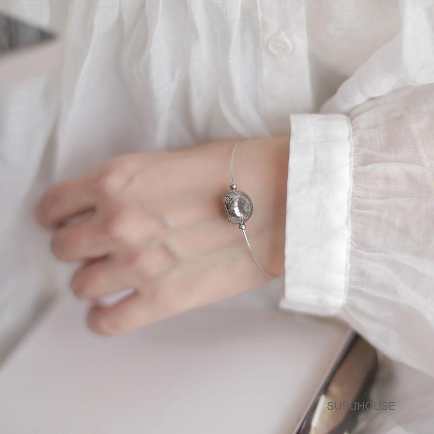 Sterling Silver Bead Bangle Product Image