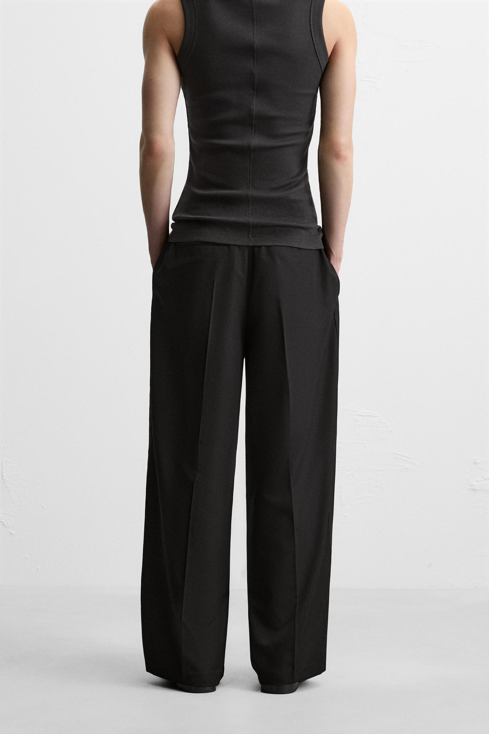 RELAXED FIT PANTS WITH STRIPE Product Image