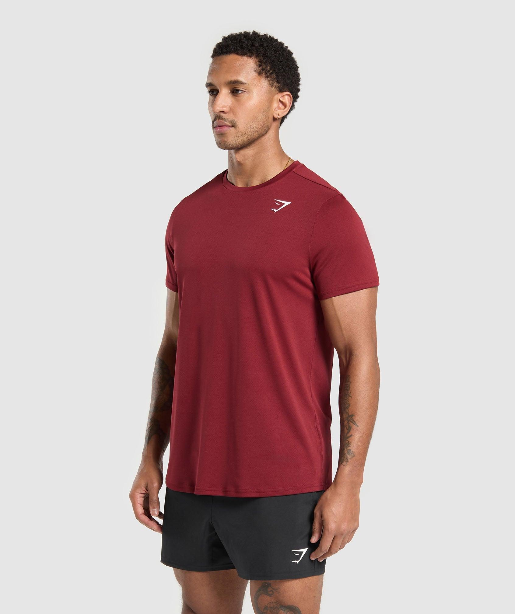 Gymshark Arrival Regular Fit T-Shirt - Sets Red Male Product Image