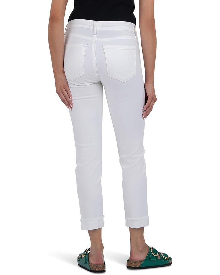 Amy Crop Straight Leg- Roll Up Fray Princess Seam Product Image