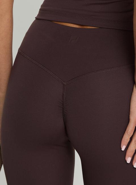 Stride Active Invisible Scrunch Leggings Brown Product Image