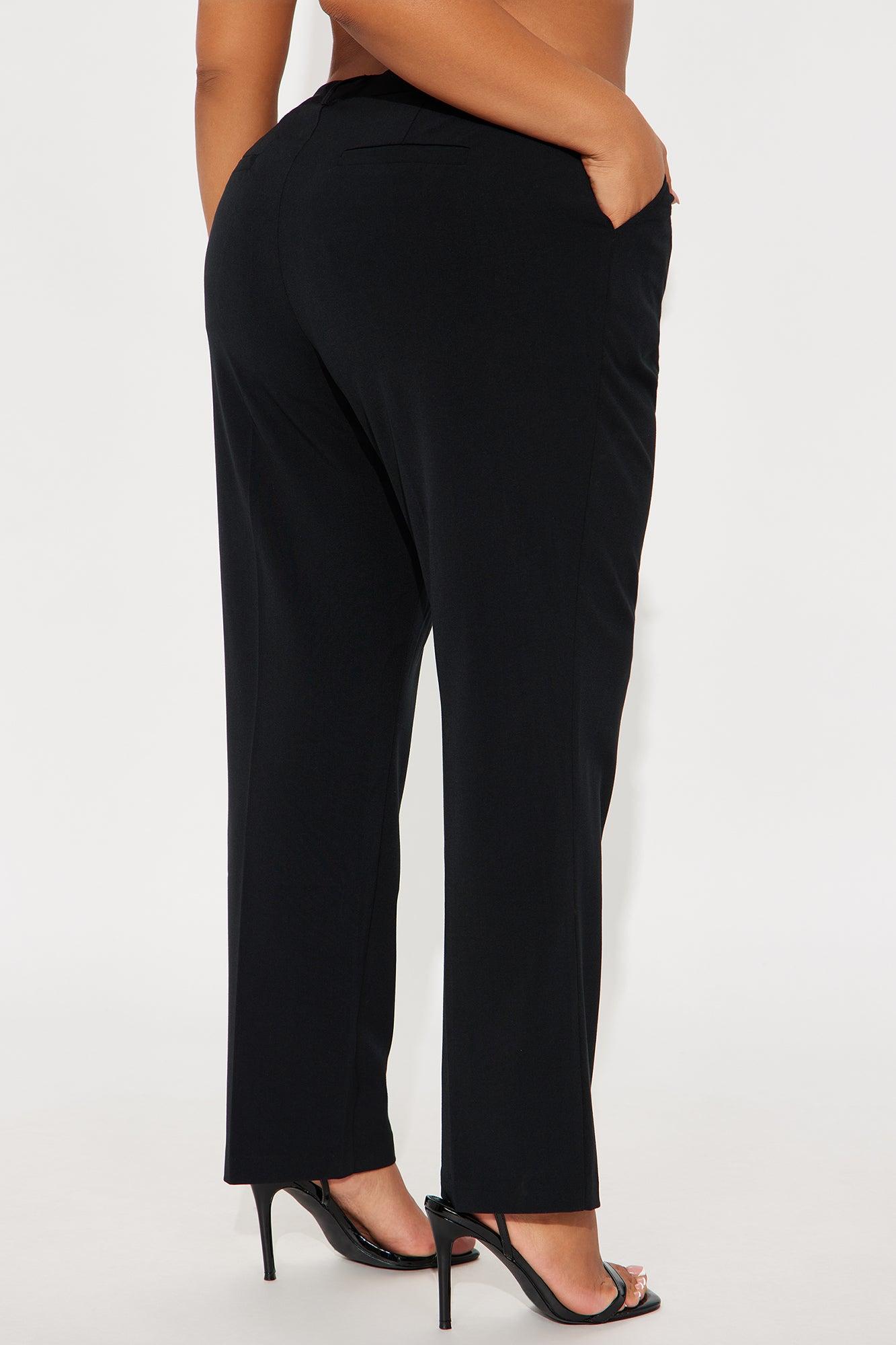 The Amalfi Tapered Trouser Pant - Black Female Product Image