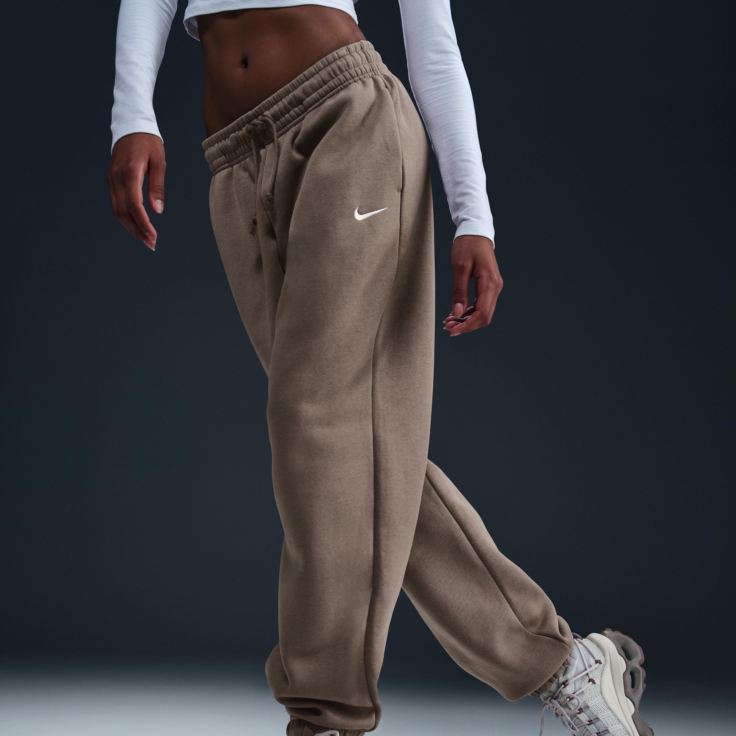 Womens Nike Sportswear Phoenix Fleece High-Waisted Oversized Sweatpants | FZ5996-233 Product Image