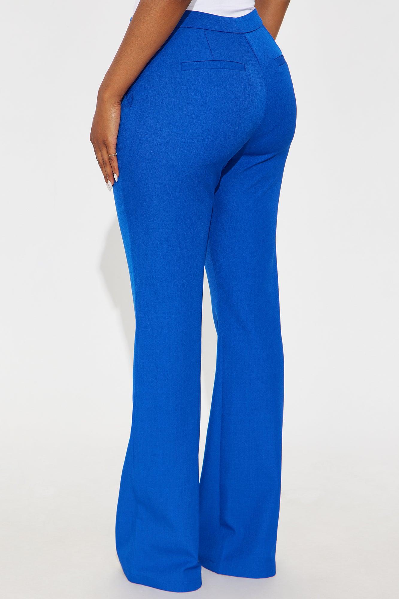 Breaking Even Flare Trouser - Royal Female Product Image