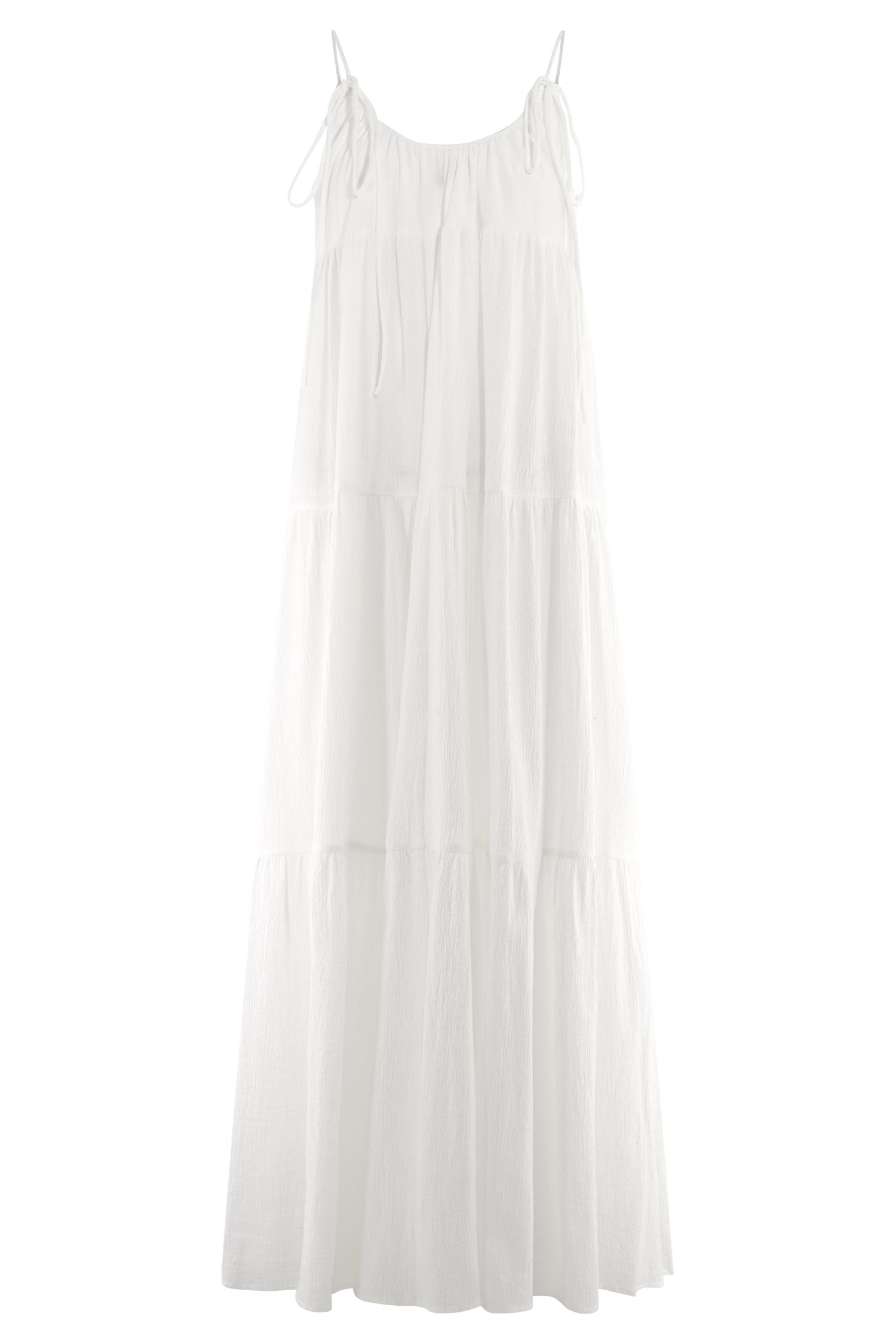 Lenny Front Tie Top - White Product Image