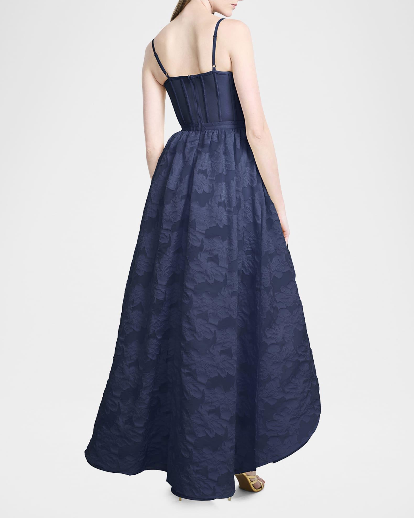 High-Low Fil Coupe Corset Gown Product Image