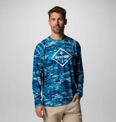 Columbia Mens PFG Super Solar Stream Graphic Long Sleeve Shirt- Product Image