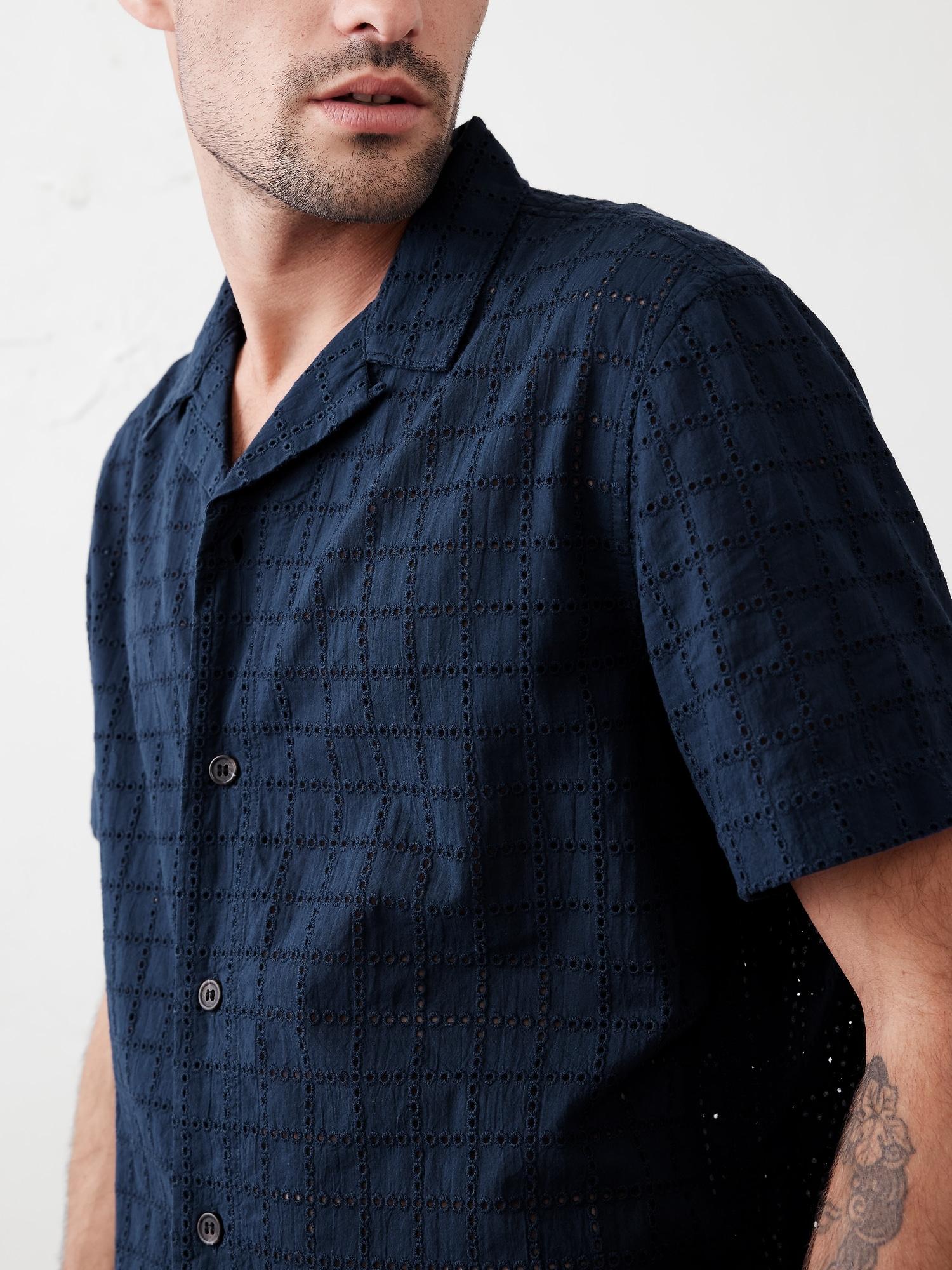 Eyelet Resort Shirt Product Image