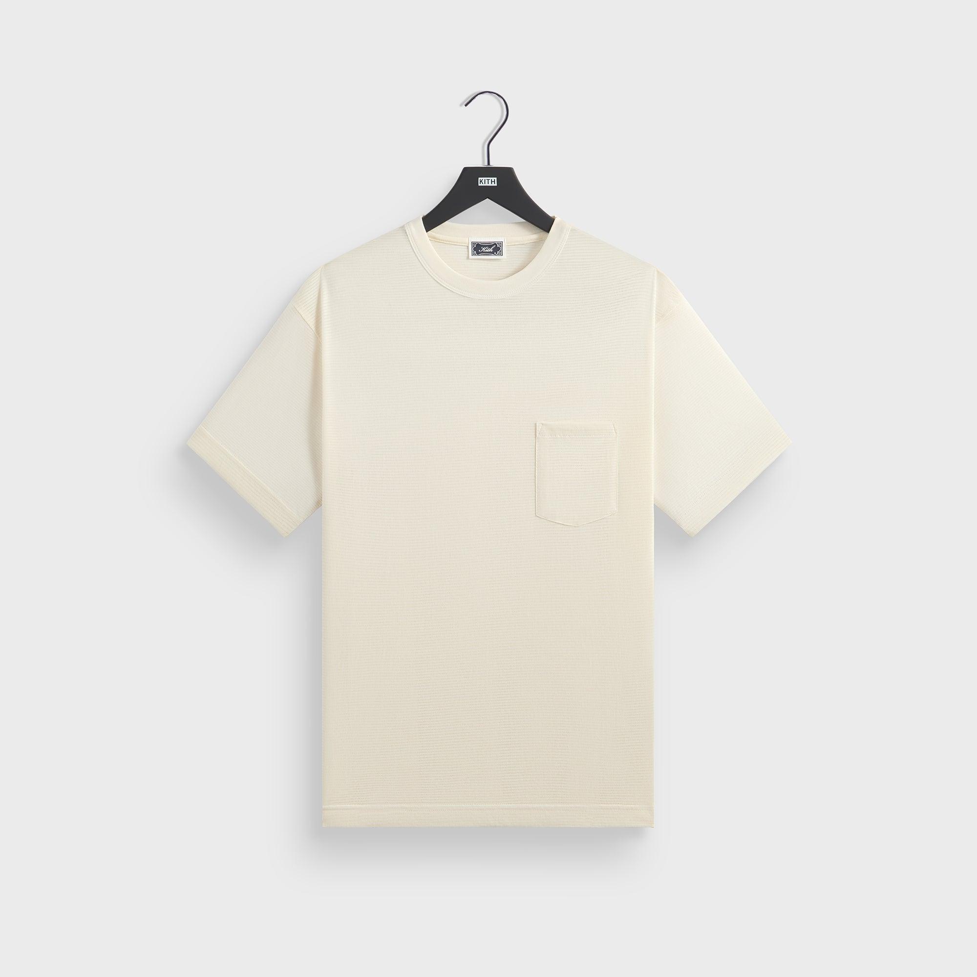 Kith Pointelle Mesh Leonard Pocket Tee - Sandrift Male Product Image