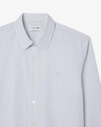 Regular Fit Striped Poplin Shirt Product Image