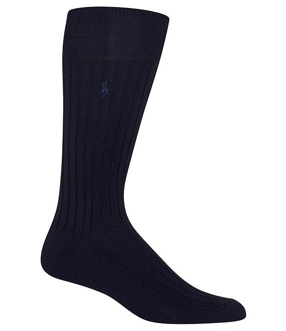 Polo Ralph Lauren Solid Cotton Rib Crew Socks Product Image