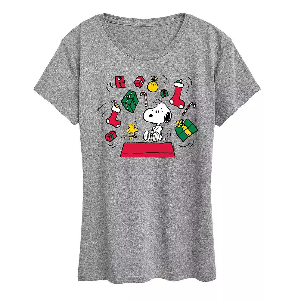 Women's Peanuts Christmas Presents Graphic Tee,  Product Image